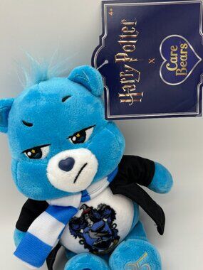Harry Potter Care Bears 8" Fun Size Ravenclaw House Grumpy Bear Plush Toy NWT